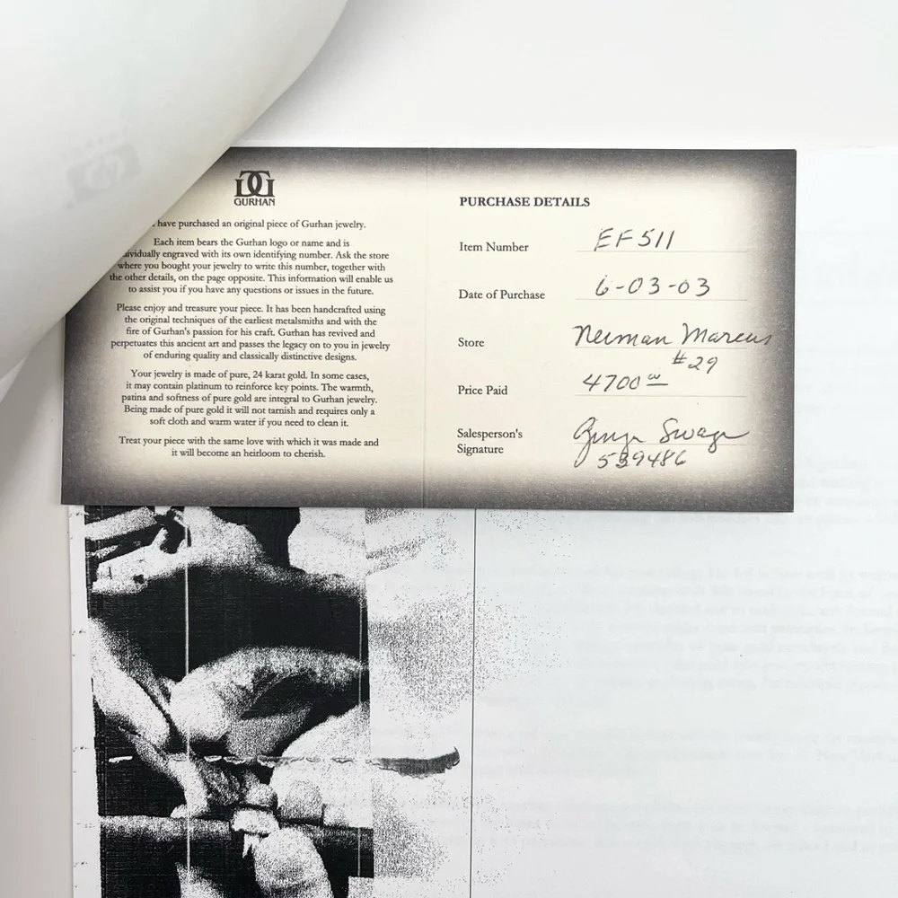 24K Yellow Gold and Diamond Earrings Designed and Hand Made by Gurhan Couture - Picture 11 of 11